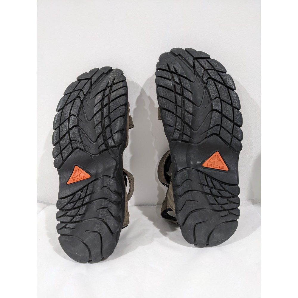 Vintage Nike ACG Y2K Brown Men's Sandals Size 7 - Picture 5 of 9